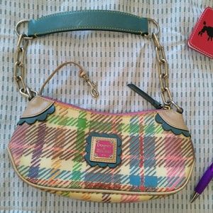 Dooney and Bourke small purse rainbow plaid